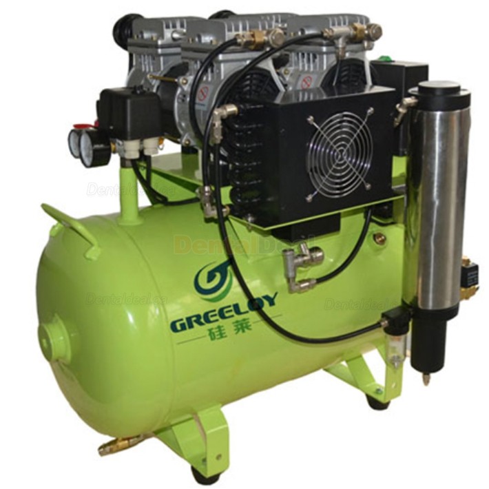Greeloy&reg; GA-82Y 1600W/2HP Silent Dental Oilless Air Compressor with Dryer